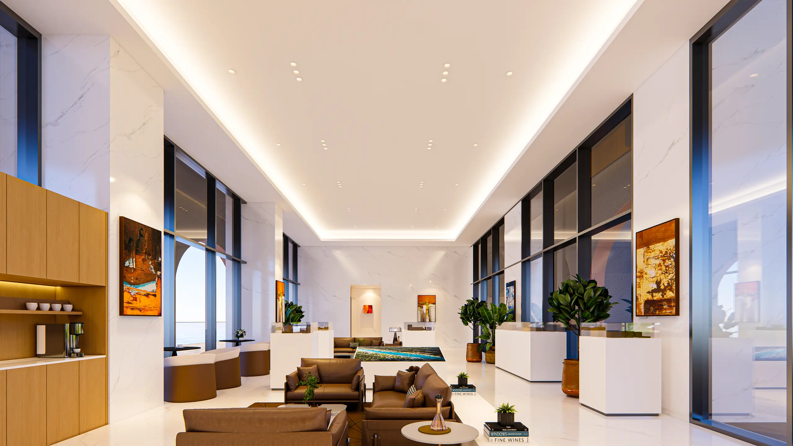 Hall d’accueil de Sika Resort